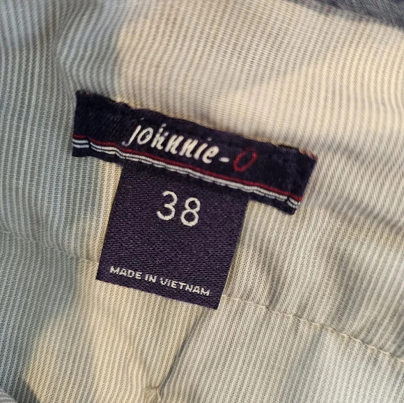 Johnnie O Men's •Size 38• Chino Shorts Nimbus Gray 9.5 Inch Preppy Pockets - Picture 4 of 9